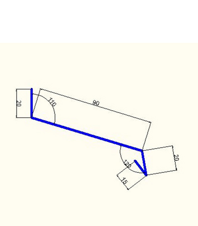 Отливы для крыши чертеж