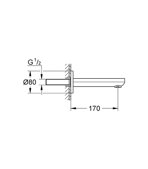 

Излив для ванны GROHE Eurosmart Cosmopolitan 13261000
