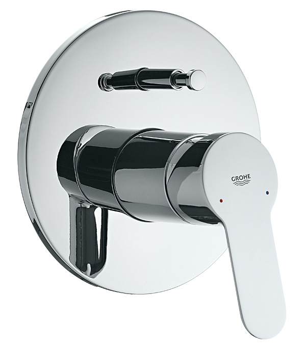 Смеситель для ванны с переключением на душ GROHE BauEdge 29079000 со встраиваемым механизмом в комплекте