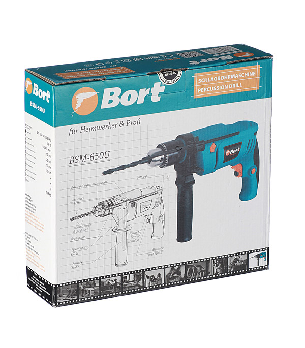 Дрель ударная Bort BSM-650U (93726881) 650 Вт