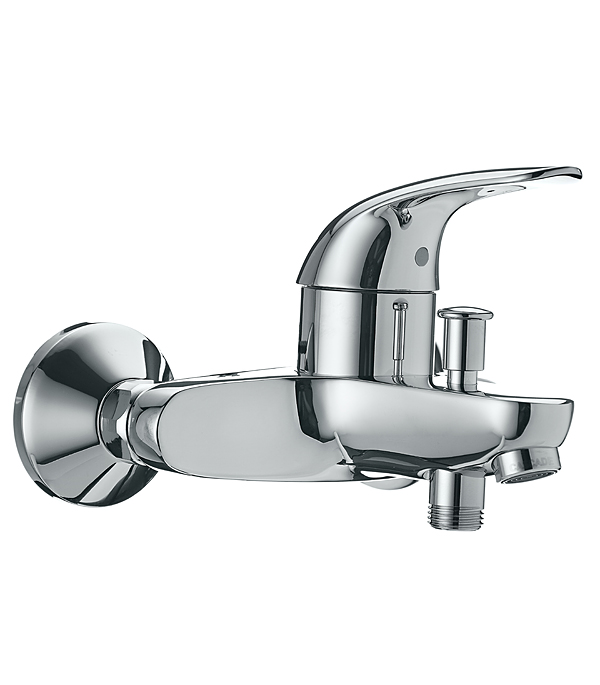 фото Смеситель для ванны и душа grohe euroeco 32743000 dn15 с коротким изливом однорычажный без лейки