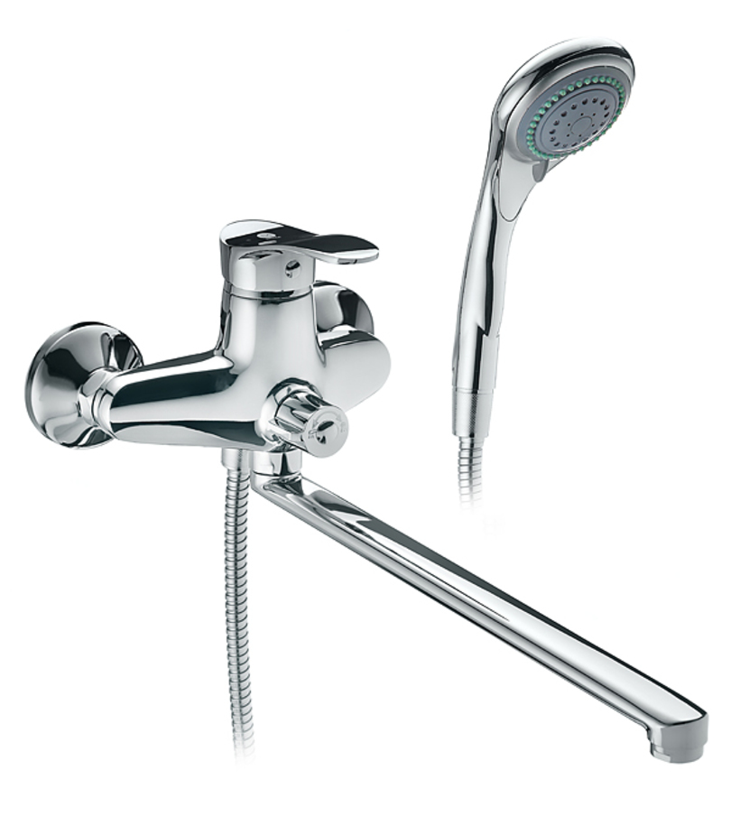 Смеситель для ванны и душа MITTE FASHION FSN01BL с длинным изливом ...