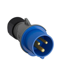 Вилка кабельная ABB Easy&Safe прямая переносная с заземлением 2Р+Е 1 фаза 16 А 230 В IP44