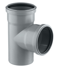 Тройник Pro Aqua Comfort d110 мм 87° пластиковый для внутренней канализации