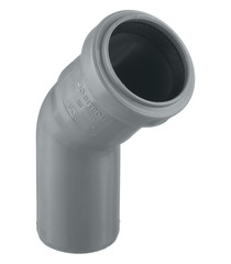 Отвод Pro Aqua Comfort d40 мм 45° пластиковый для внутренней канализации