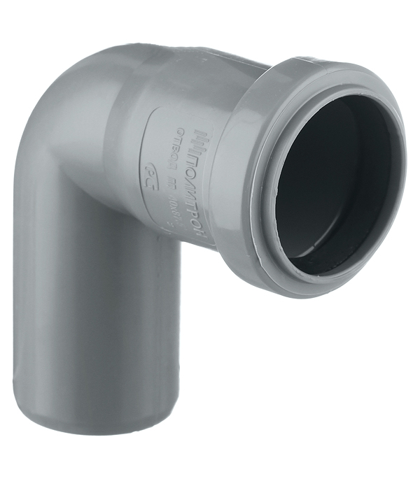 Отвод Pro Aqua Comfort d40 мм 87° пластиковый для внутренней канализации