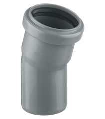 Отвод Pro Aqua Comfort d50 мм 15° пластиковый для внутренней канализации