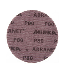 Диск шлифовальный Mirka Abranet d125 мм P80 на липучку сетчатая основа (5 шт.)