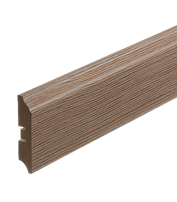 

Плинтус МДФ напольный Smartprofile 3D wood 82 мм дуб маресме 2400 мм, Венге