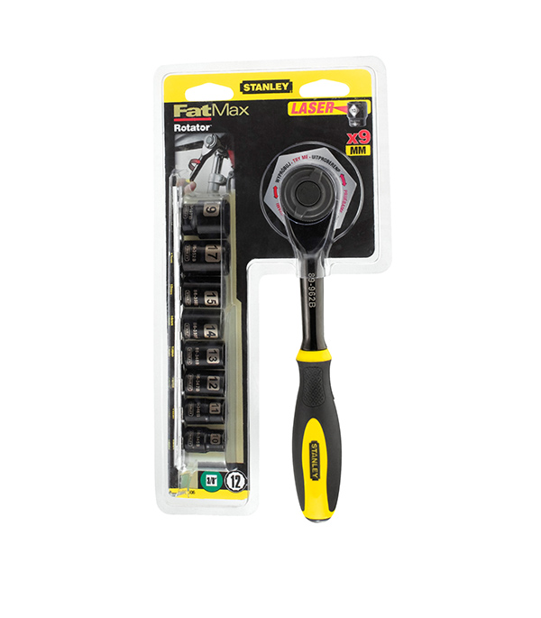 

Набор торцевых головок храповый механизм Stanley Fatmax 3/8" (0-94-606) (9 шт.)