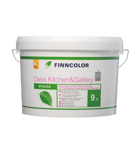 Краска моющаяся Finncolor Oasis Kitchen&Gallery база А белая 9 л