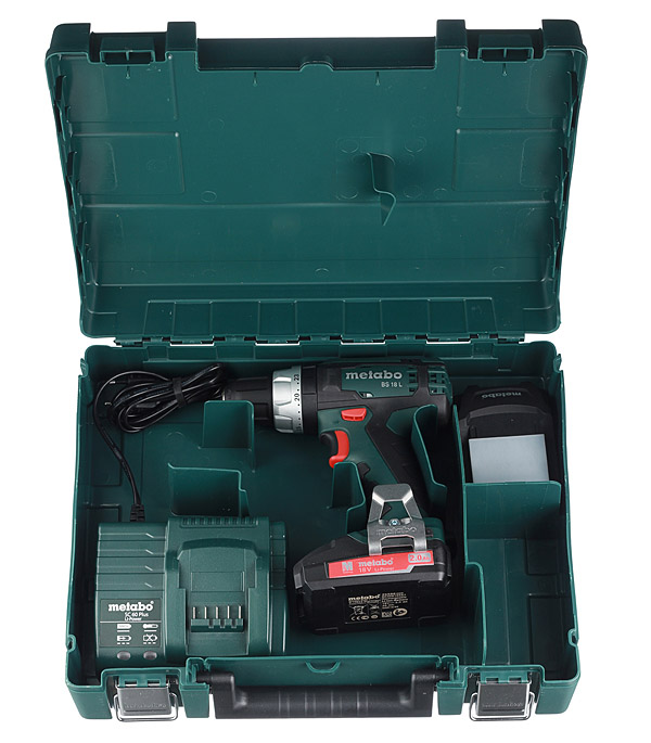 Дрель-шуруповерт аккумуляторная Metabo BS 18 L (602321500) 18В 2х2Ач Li-Ion