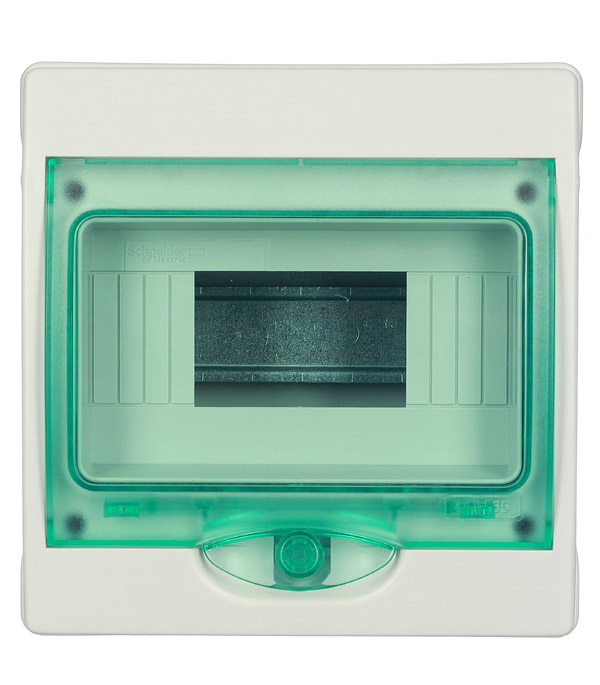 фото Щит распределительный навесной schneider electric kaedra пластиковый ip65 8 модулей