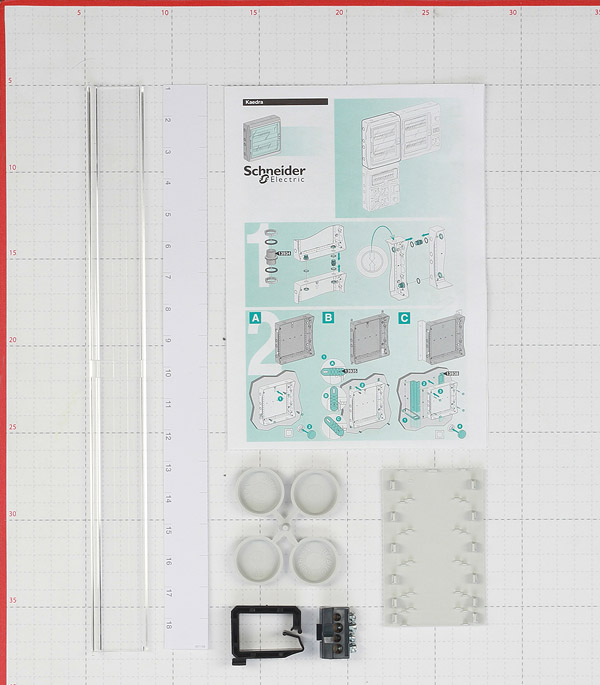 фото Щит распределительный навесной schneider electric kaedra пластиковый ip65 280х448х160 мм 18 модулей