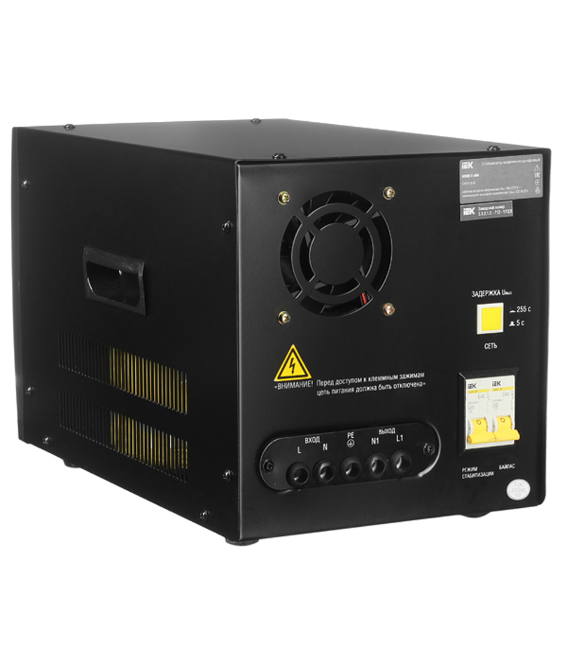 Стабилизатор напряжения IEK СНР1-0-8 однофазный 220 В 8 кВА релейный ...
