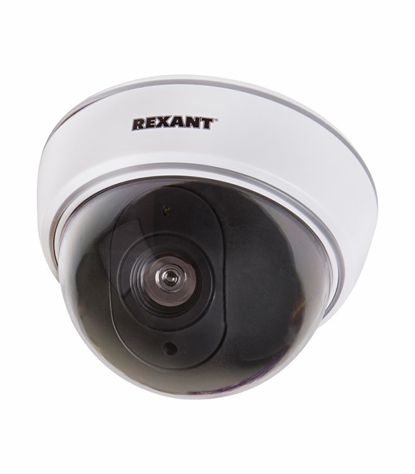 

Муляж видеокамеры купольный Rexant внутренняя установка белый