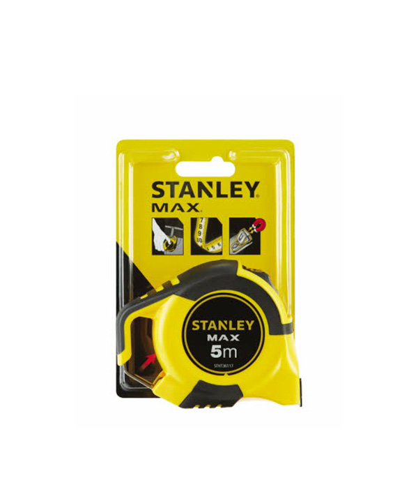 

Рулетка Stanley MAX с автостопом магнитная 5 м x 19 мм