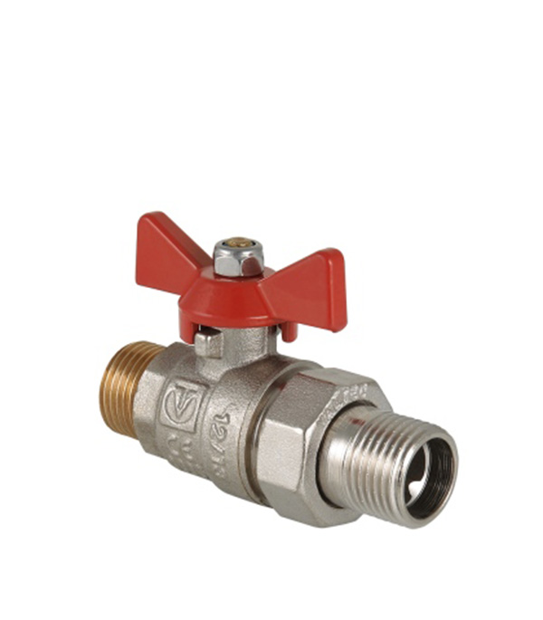 фото Кран шаровый valtec 1/2" нр с полусгоном base