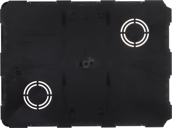 фото Коробка распределительная промрукав для скрытой проводки 191х141х68 мм 24 ввода черная ip55 с крышкой безгалогенная