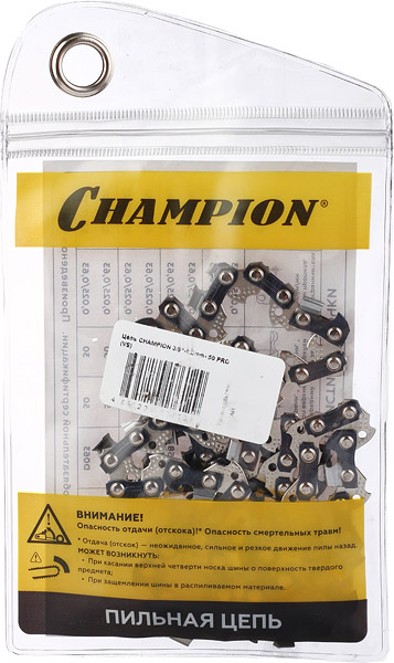 

Цепь Champion (A050-VS-50E) 14" шаг 3/8" паз 1,3 мм 50 звеньев