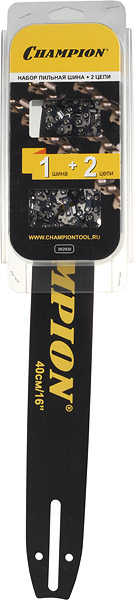 

Шина Champion 16" шаг 3/8" паз 1,3 мм 56 звеньев с двумя цепями