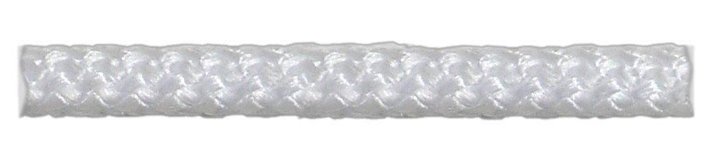Шнур вязаный полипропиленовый 8 прядей белый d6 мм