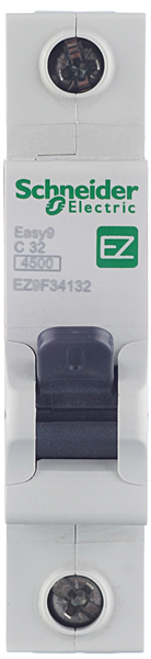 фото Автоматический выключатель schneider electric easy9 (ez9f34132) 1p 32а тип c 4,5 ка 220 в на din-рейку