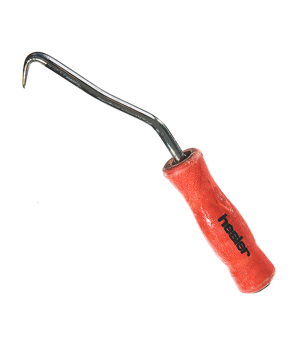 Крюк для вязки арматуры Hesler с деревянной ручкой стальной