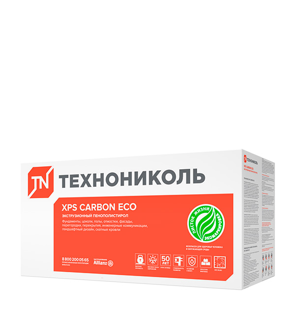 Экструдированный пенополистирол Технониколь Carbon Eco Г4 50х580х1180 мм