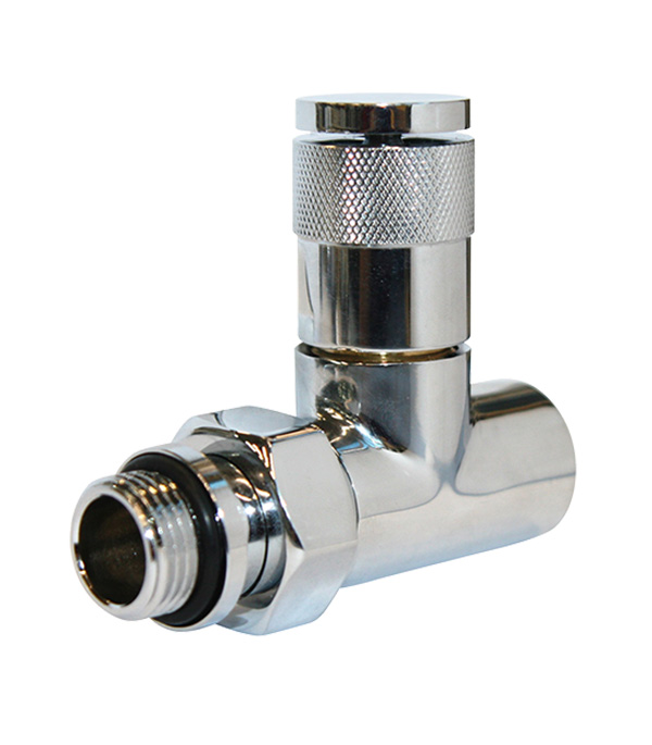 Клапан (вентиль) регулирующий ручной прямой Royal Thermo PIANO (RTE 50.021) 1/2 НР(ш) х 1/2 ВР(г) для радиатора хром