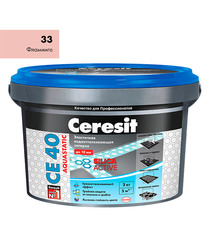 Затирка Ceresit СЕ 40 aquastatic №33 фламинго 2 кг