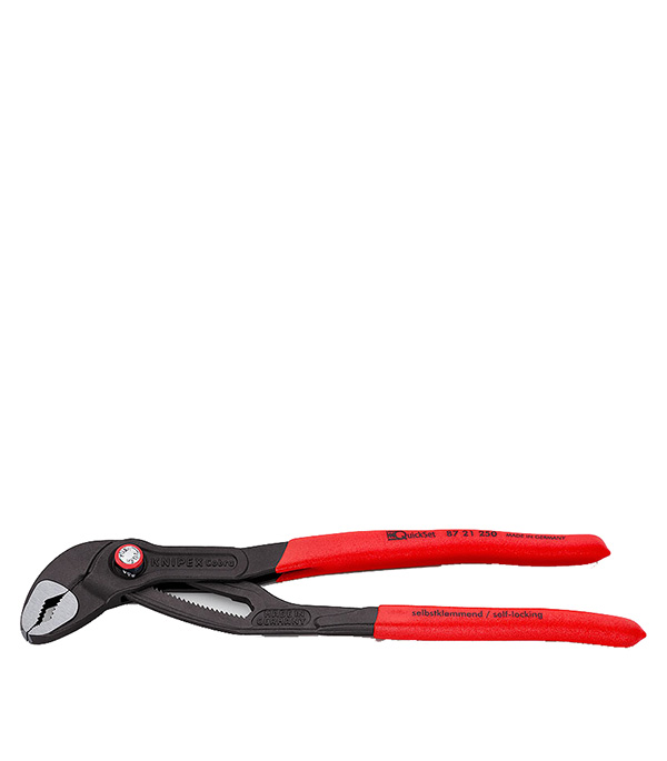 

Клещи KNIPEX высокотехнологичные сантехнические Cobra QuickSet 250 мм