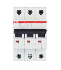 Автоматический выключатель ABB S203 (2CDS253001R0204) 3P 20А тип С 6 кА 400 В на DIN-рейку