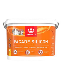 Краска фасадная Tikkurila Facade Silicon силикон-акриловая база С бесцветная 9 л