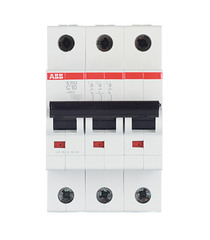Автоматический выключатель ABB S203 (2CDS253001R0104) 3P 10А тип С 6 кА 400 В на DIN-рейку