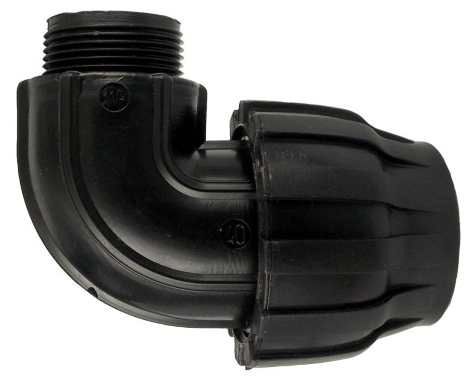 Угол ПНД компрессионный переходный 40х1.1/4\" НР — купить в Петровиче в ...