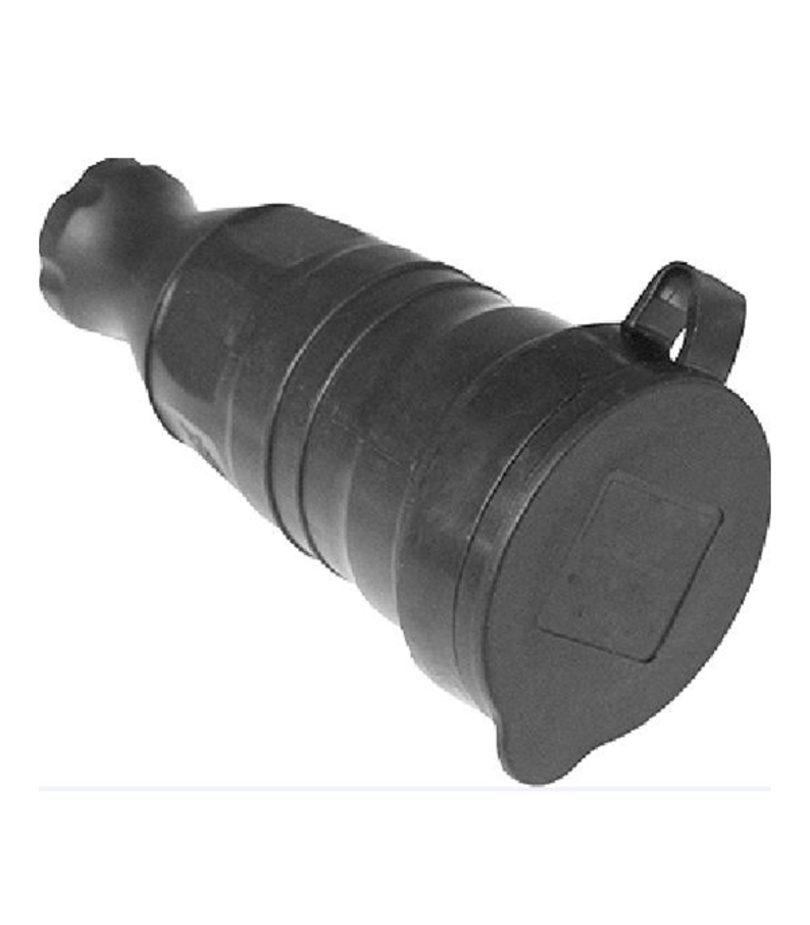 Розетка каучуковая IEK с крышкой переносная 230В 2P+E 16А IP44 — купить ...