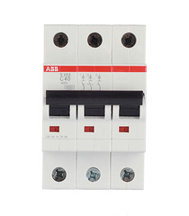 Автоматический выключатель ABB S203 (2CDS253001R0404) 3P 40А тип C 6 кА 400 В на DIN-рейку
