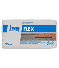 Клей для плитки/ керамогранита/ камня Knauf Флекс эластичный серый (класс С2 S1) 25 кг