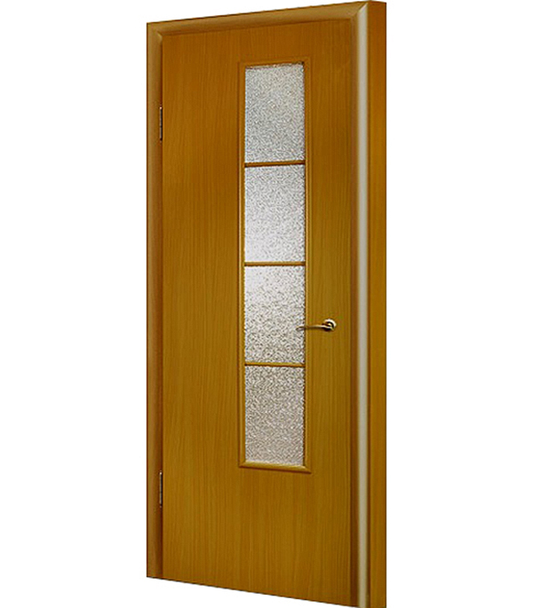 Дверной блок ДПО 05 Верда Дуб 9М 870х2070 мм с притвором со стеклом ...