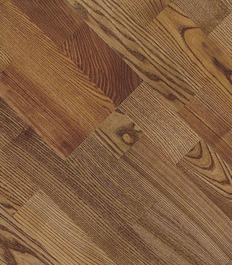 фото Паркетная доска focus floor ясень баямо браш коричневый 3,41 кв.м 14 мм трехполосная