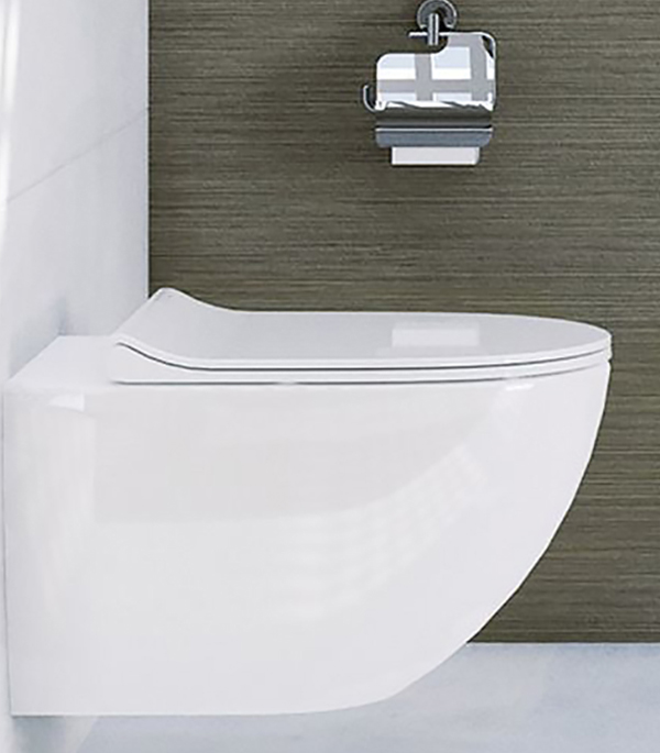 

Унитаз подвесной VITRA Sento безободковый без сиденья, Белый