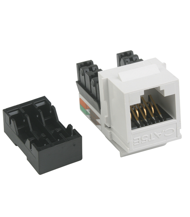 Разъем информационный Simon Connect CJ545U белый RJ45 Keystone Cat.5 UTP — купить в Петровиче в