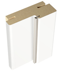 Коробка дверная VellDoris Ольсен, NEXT 1 телескопическая экошпон белый эмалит 30х74х2100 мм (2,5 шт.)