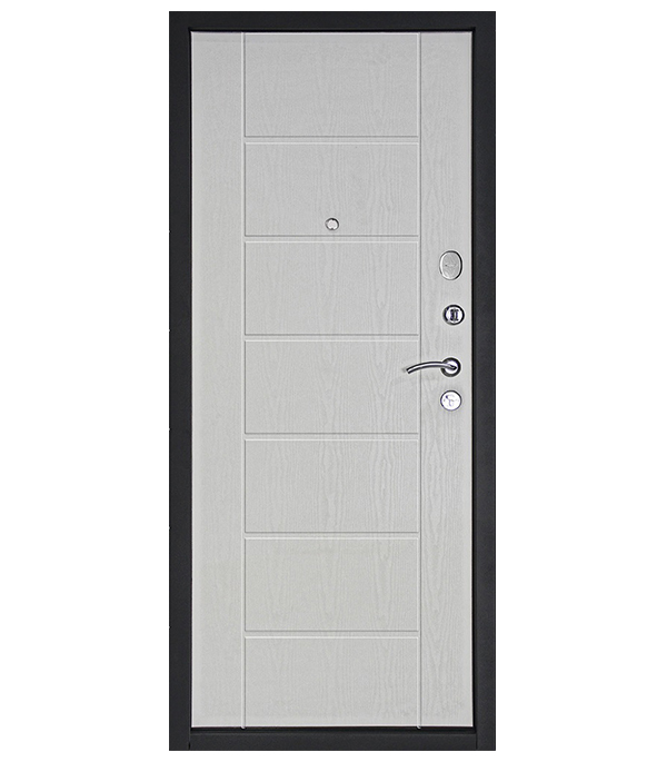 Дверь входная Дверной континент Теплолюкс левая венге - беленый дуб 860х2050 мм