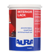 Лак акриловый Aura Luxpro Interior Lack бесцветный 1 л полуматовый