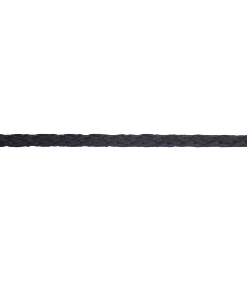 Шнур вязаный полипропиленовый 8 прядей черный d3 мм