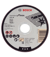 Круг отрезной по нержавеющей стали Bosch (2608603169) 115х22х1 мм
