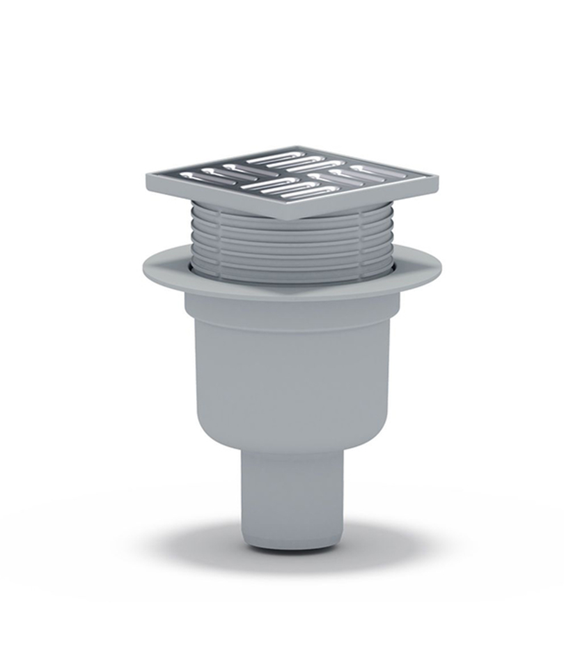 Трап прямой решетка сталь Ani TQ5702 100х100 50 мм регулируемый сухой ...