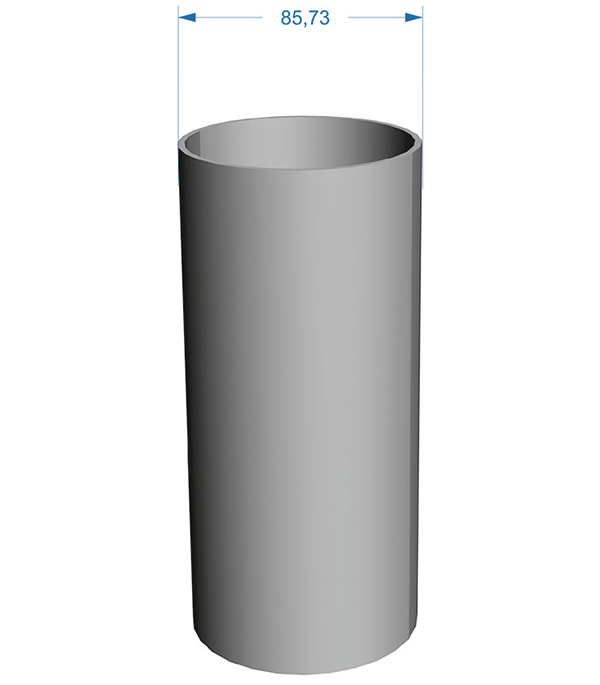 Труба водосточная Docke Premium пластиковая d85 мм 1 м графитовый серый RAL 7024 от Петрович
